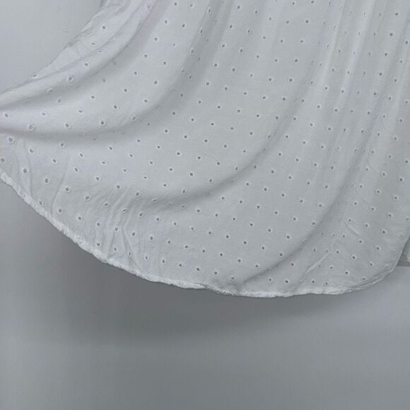 Torrid Eyelet Peasant Blouse Top Plus Size White Size 3 22/24 - Picture 4 of 12
